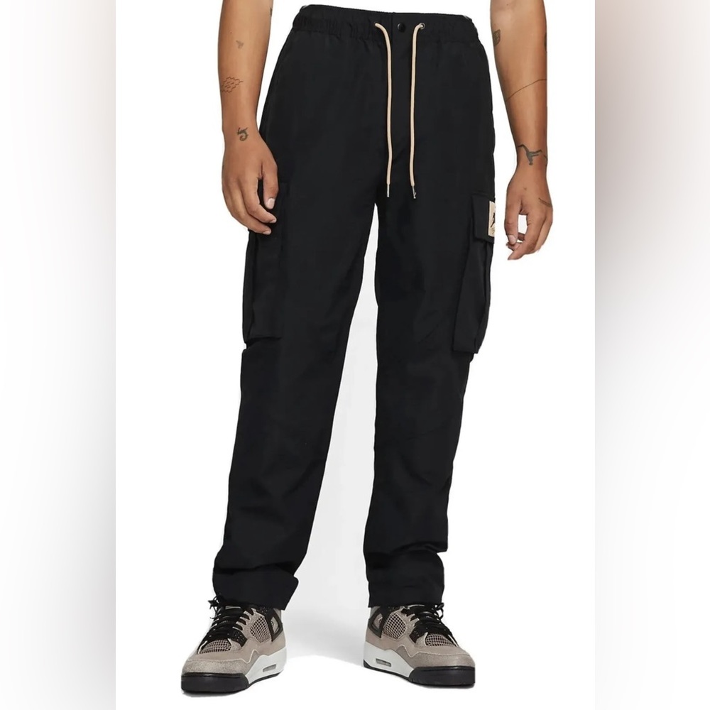 Nike Jordan Flight Heritage Cargo Pants Size Large Black Hemp Men’s - Picture 4 of 6